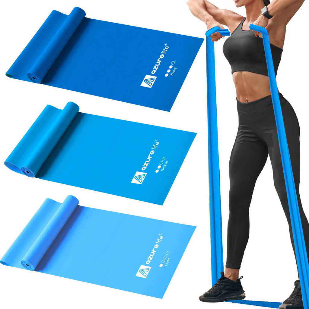 Resistance Bands,Professional Long Non-Latex Elastic Stretch Bands,Exercise Bands for Physical Therapy, Yoga, Pilates, Rehab, at-Home or The Gym Workouts, Strength Training