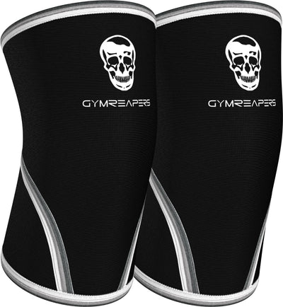 Gymreapers Elbow Sleeves for Weightlifting Powerlifting and Bench Press Support and Compression for Tendonitis Pain Relief 5mm Neoprene Training Gear for Men and Women