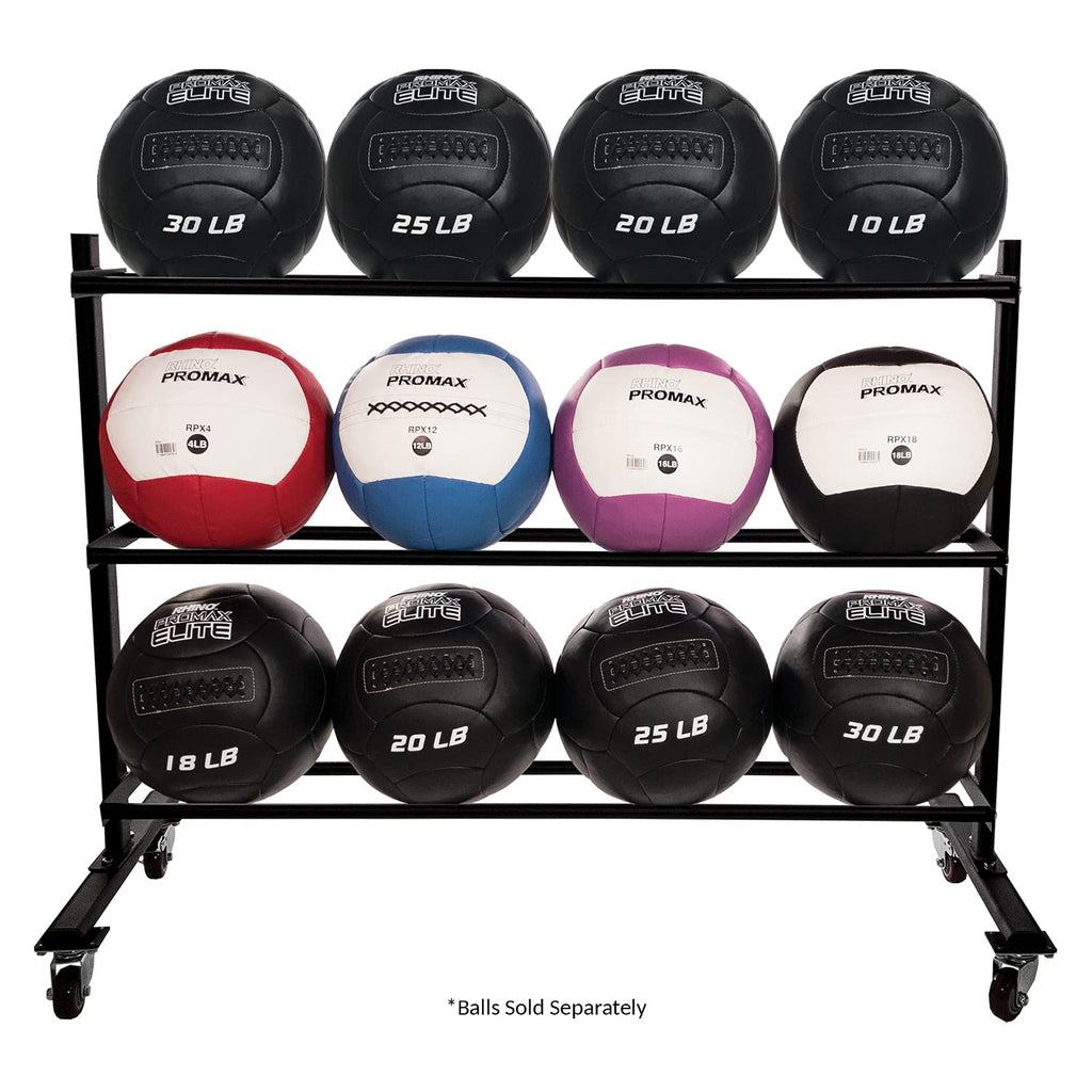 Champion Sports Rhino Slam Ball, 4-30 lb. Non-Slip Grip, Weightlifting, Crossfit, Home Gym, Fitness, 14" Diameter Balls, Optional Storage Rack/Tree Sold Separately