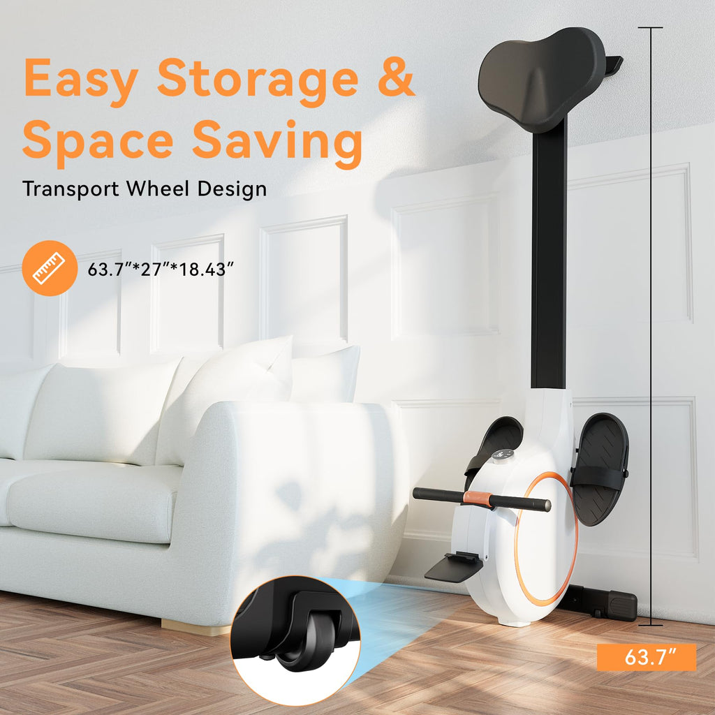 Superun Rowing Machines for Home, Magnetic Rowing Machine with 32 Levels, Rower Machine of Quiet Resistance & 300LBS Weight Capacity, Row Machine with LED Monitor, App Supported and Comfortable Seat