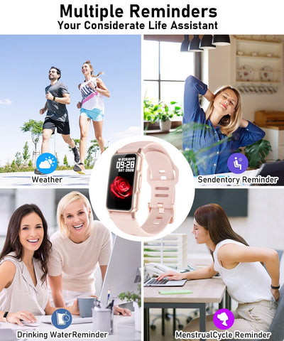 Smart Watch Fitness Tracker with 24/7 Heart Rate, Blood Oxygen Blood Pressure Monitor Sleep Tracker 120 Sports Modes Activity Trackers Step Calorie Counter IP68 Waterproof for Andriod iPhone Women Men