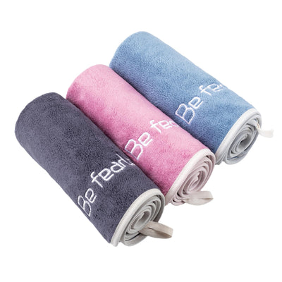 Microfiber Gym Towel Set for Men Women, Super Soft and Quick-Drying Towels for Fitness, Yoga, Cycling, Swimming (Blue+Grey+Purple, 3 Pack)