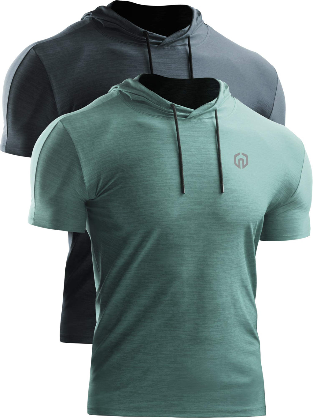 NELEUS Men's Dry Fit Performance Athletic Shirt with Hoods