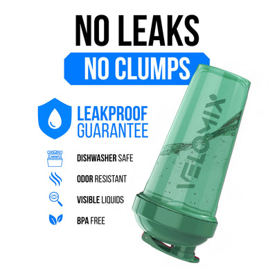 VELOMIX -6 PACK- 28 oz Protein Shaker Bottle for Protein Mixes - 6x Wire Whisk | Leak Proof Shaker Cups for Protein Shakes | Protein Shaker Bottle Pack | Protein Shake Cup (Earth Tones Collection)