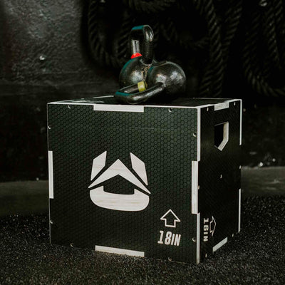 Ultra Fitness Gear Wooden Plyo Box, 31 Plyometric Jump Training Squat, Step Up, Jumps & More Workout Size S, M, L, XL