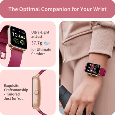 Smart Watch for Women Android & iPhone, Alexa Built-in, IP68 Waterproof Activity Fitness Tracker with Bluetooth Call (Answer/Make), 1.8" Smartwatch with Heart Rate/SpO2/Sleep Monitor, 100+ Sports Mode