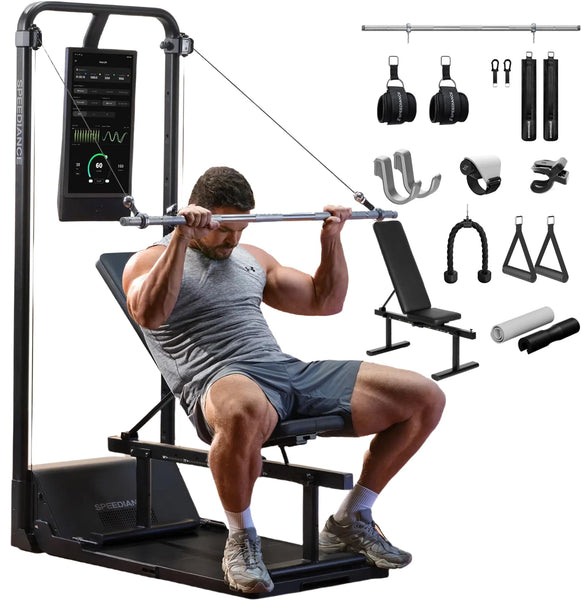 Speediance Home Gym, Smart AI-Powered Multi-Functional Smith Machine for Full Body Strength Training, All-in-one Gym Equipment, Digital Weight System, Workout Station, Squat Rack, Gym Monster 2