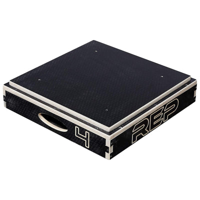 Rep Wooden Plyo Box | Stackable Jump Platforms for Home Gym Workouts | Multiple Height Options from 4, 6.8 and 12" Exercise Step Up Boxes for CrossFit & Plyometric Training | Durable Fitness Equipment