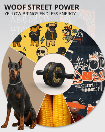 VINSGUIR Ab Roller Wheel, Abs & Core Workout Equipment for Home Gym with Knee Pad Accessories, Abdominal Wheel for Full-body Strength Training