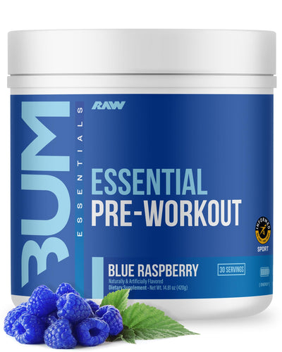 RAW Nutrition - Essential Pre - Chris Bumstead Pre Workout Formula, Sports Nutrition Pre-Workout Powders | Men & Womens Drink, Energy Powder for Working Out (Peach Mango)
