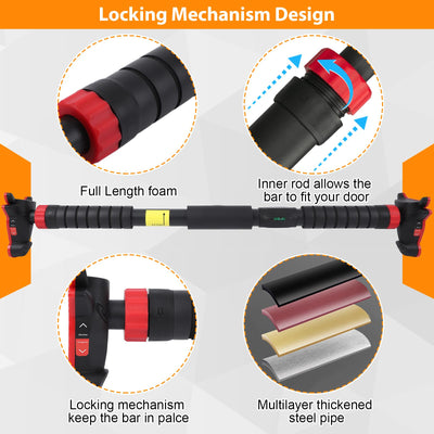 Pull Up Bar for Doorways, Strength Training Upper Body Workout Chin Up Bar with Level Meter and Adjustable Width, Portable Pull-Up Bars, No Installation Required, Max Load 440 LBS