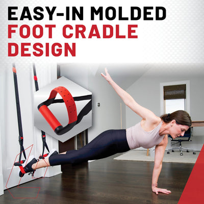 Lifeline Jungle Gym XT Body Weight Suspension Trainer System – Patented Split Anchor, Full-Body Workout, Lightweight Home Suspension Training Kit for Home Gym, Workout Equipment