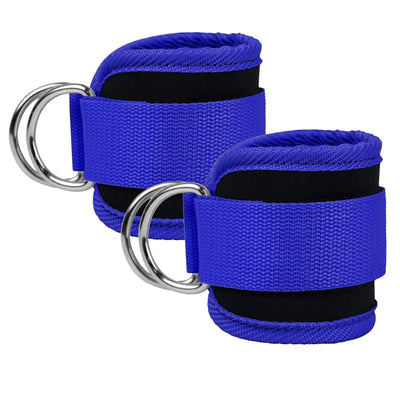 Ankle Straps Ankle Resistance Bands Wrist Cuffs Padded Straps Adjustable Fitness Glute Kickback D-Ring for Cable Machine Gym Foot Leg Training Brace Support 1 Pair