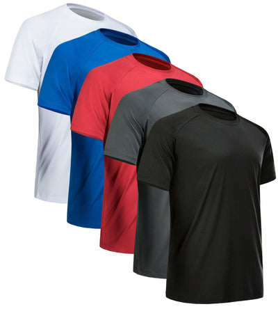 CE' CERDR Mens Workout Shirts Quick Dry Performance Short Sleeve Athletic Shirts
