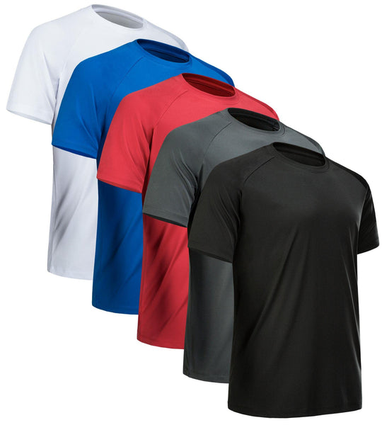 CE' CERDR Mens Workout Shirts Quick Dry Performance Short Sleeve Athletic Shirts