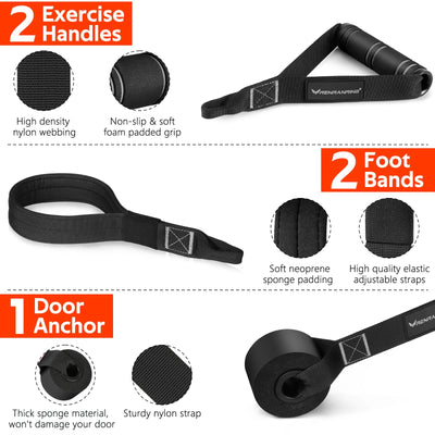 Pilates Bar Kit with Resistance Bands, Multifunctional Pilates Bar for Women & Men with Heavy-Duty Metal Adjustment Buckle, Pilates Home Equipment for Full BodyWorkouts