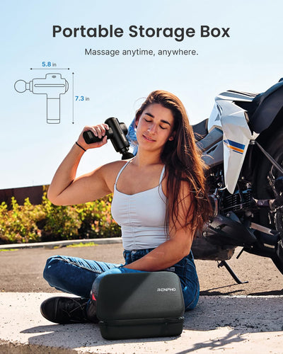 RENPHO Active Thermacool 2 Massage Gun with Heat and Cold Therapy, Christmas Gifts, [2025 Upgraded] Professional Deep Tissue Handheld Massager, Percussion Body Muscle Masajeador for Men Women Athletes