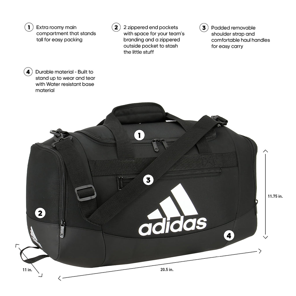 adidas Unisex Adult Defender 4.0 Gym Duffel Bag for Men and Women