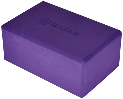 Gaiam Yoga Block - Supportive Latex-Free Eva Foam - Soft Non-Slip Surface with Beveled Edges for Yoga, Pilates, Meditation - Yoga Accessories for Stability, Balance, Deepen Stretches