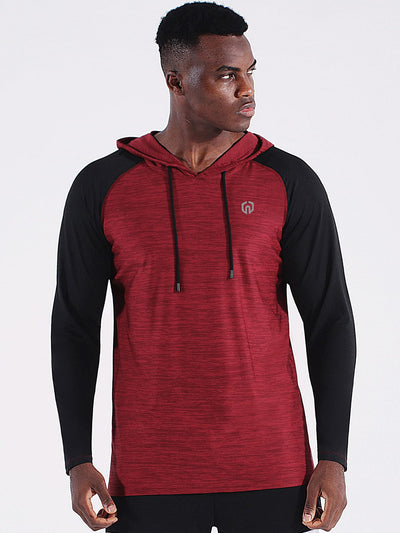 NELEUS Men's Dry Fit Athletic Shirt Workout Running Long Sleeve Shirts with Hoods