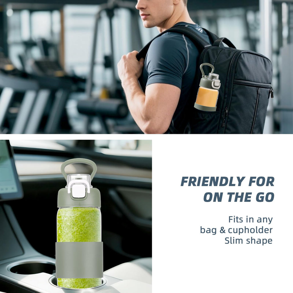 Glass Water Bottle for Protein Mixes 24 oz Protein Shaker Bottles with Whisk Ball Portable Leak Proof Shaker Blender for Fitness BPA Free