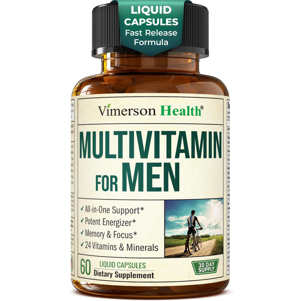Multivitamin for Men – Methylated Mens Multivitamins & Multiminerals Capsules with Vitamin B12, A, D, C, Zinc, Magnesium & More for Complete Daily Support – High Potency Bioavailable Vitamins for Men