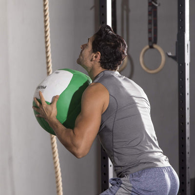 Champion Sports Rhino Slam Ball, 4-30 lb. Non-Slip Grip, Weightlifting, Crossfit, Home Gym, Fitness, 14" Diameter Balls, Optional Storage Rack/Tree Sold Separately