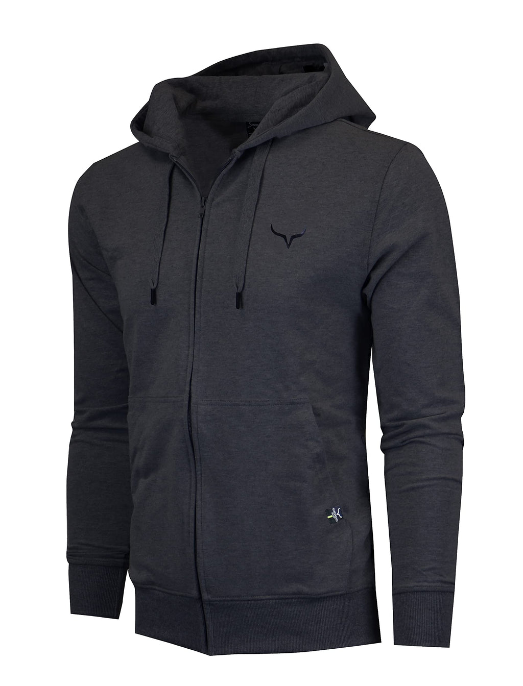 SCREENSHOT Sports Men's Gym Workout Full-Zip Hooded Active Sweatshirt