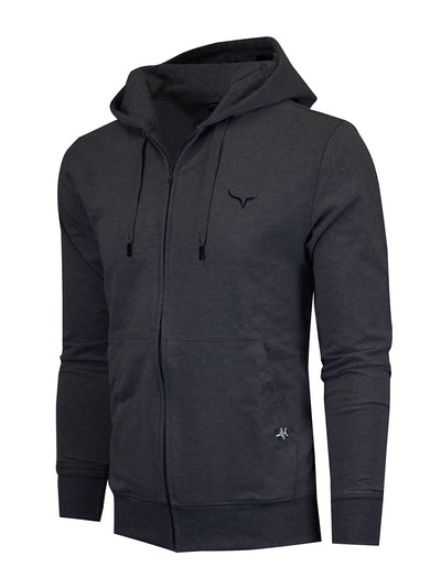 SCREENSHOT Sports Men's Gym Workout Full-Zip Hooded Active Sweatshirt