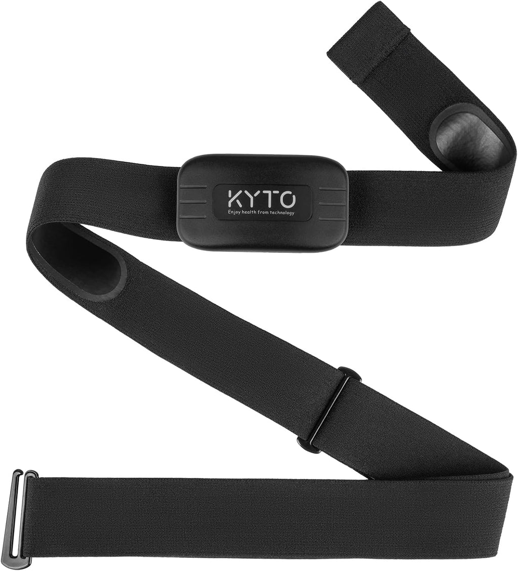 KYTO Heart Rate Monitor Chest Strap, ANT+/ Bluetooth, Compatible with iOS/Android APPs, Cycling/Yoga/Basketball/Running/Fitness Exercise/Boxing