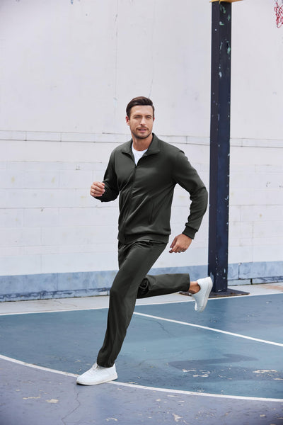 COOFANDY Men's Tracksuits Casual Sweatsuit 2 Piece Full Zip Athletic Jogging Suit Sets Sport Sweat Suit