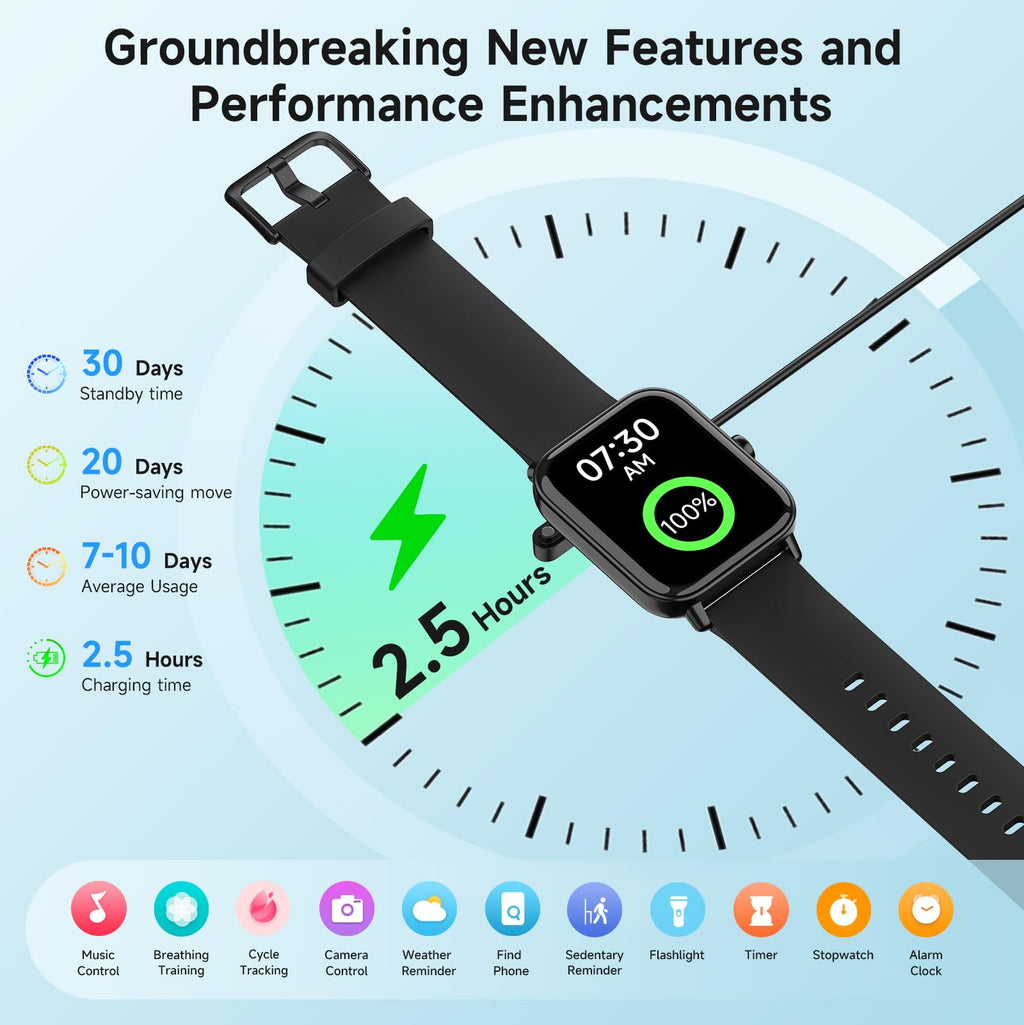 Smart Watch for Women Android & iPhone, Alexa Built-in, IP68 Waterproof Activity Fitness Tracker with Bluetooth Call (Answer/Make), 1.8" Smartwatch with Heart Rate/SpO2/Sleep Monitor, 100+ Sports Mode