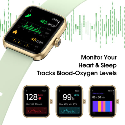 Smart Watch, Fitness Tracker with Heart Rate Monitor, Blood Oxygen, Sleep Tracker, 41mm Touchscreen Smartwatch for Android iOS Swimming Waterproof Pedometer Step Calories Tracker for Women Men