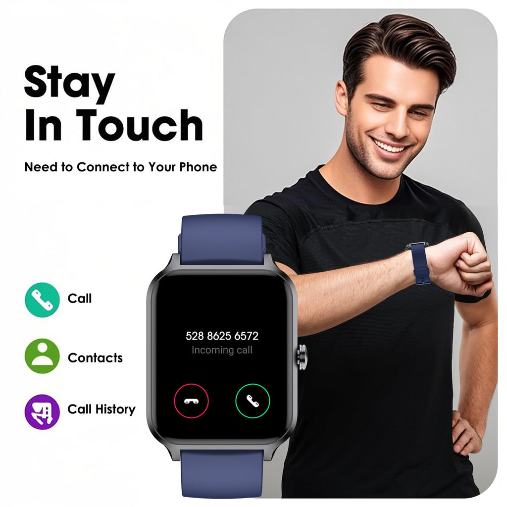 Smart Watch No App/Phone Required,42mm Smartwatch for Women Men,Fitness Tracker Watch with Heart Rate Monitor, Sleep Tracker, Pedometer,Step Counter,IP68 Waterproof, for Android iOS Phones