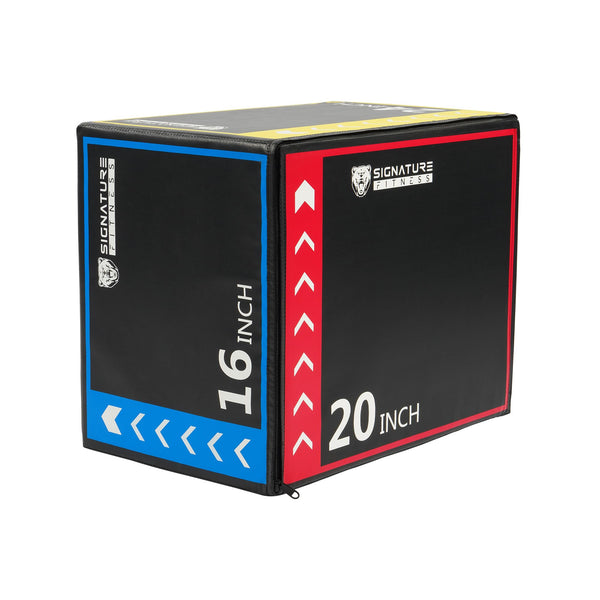 BalanceFrom 3-in-1 Foam Plyo Box, Jump Box for Home Gym, Plyometric Training, HIIT & Strength Workouts, Anti-Slip, Durable & Lightweight, Supports 350lbs,Multiple Colors