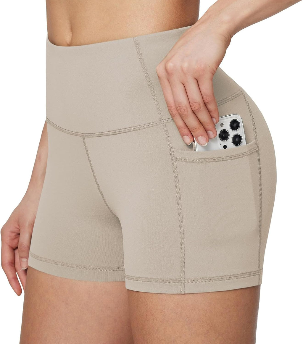 baleaf Women's 8"/ 5"/ 3" Biker Shorts High Waist Yoga Workout Gym Running Volleyball Spandex Shorts with Pockets