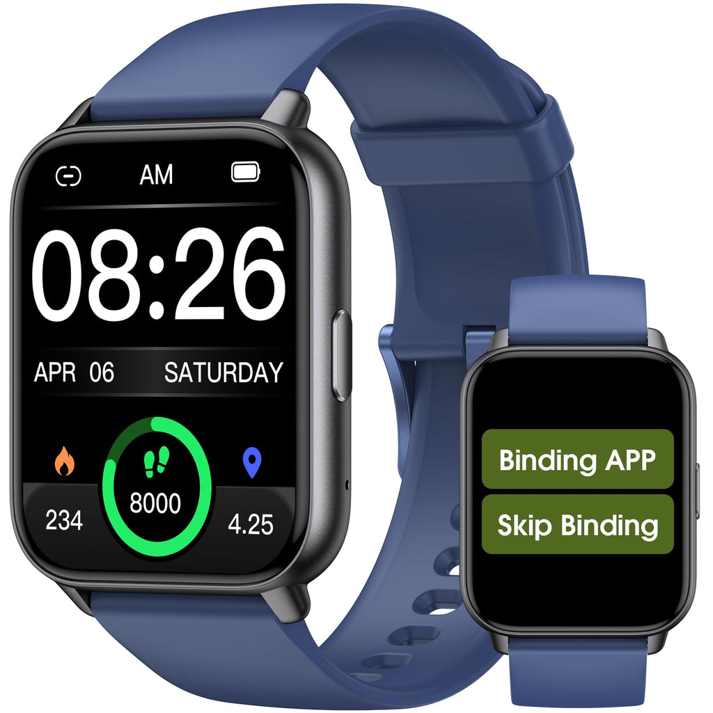 EURANS Smart Watch No App/Phone Required, Long Battery Life Fitness Tracker Watch,HD Screen, Waterproof Activity Tracker with Step Counter for Walking, Pedometer, Calories Tracker for Men Women