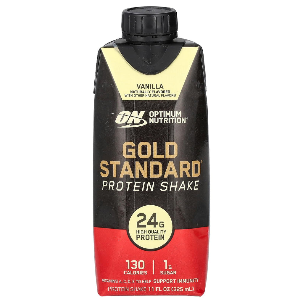 Optimum Nutrition Gold Standard Protein Shake, 24g Protein, Ready to Drink Protein Drinks, Chocolate, 11 Fl Oz, 12 Count (Pack of 1) (Packaging May Vary)