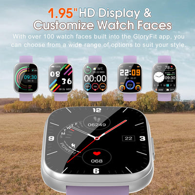 Smart Watch for Men Women(Answer/Make Calls), 1.95" HD Touch Screen Fitness Watch with Sleep Heart Rate Monitor, 110+ Sports Modes, IP68 Waterproof Activity Trackers Compatible with Android iOS, Black