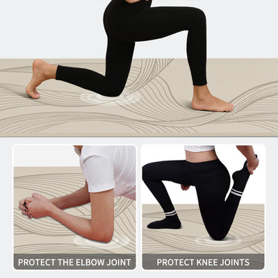 Large Yoga Mat-72’x36’x0.4’ Extra Width ＆ Thick,Comfortable,Non-Slip Exercise Mat-Works Great on All Floor for Stretching,Yoga Studio,Gym or Home Workouts