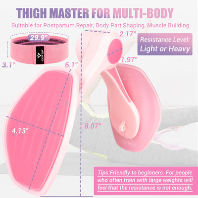 Thigh Master Thigh Exerciser for Women, Enhanced Resistance Hip and Pelvis Trainer, Inner Thigh Exercise Equipment Kegel Exercise Products for Women Home Gym
