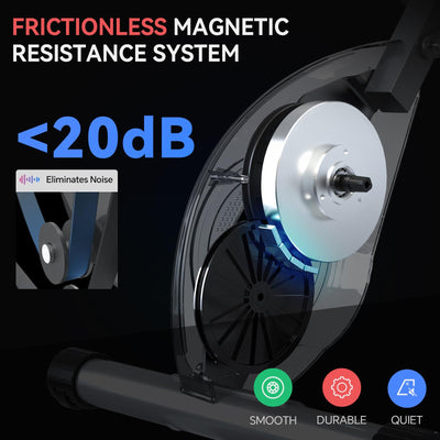 Foldable Exercise Bike Stationary Bikes for Home, 5 IN 1 Indoor Workout Bike, Cycling Bike with 16-Level Quiet Magnetic Resistance, 6.6 LBS Flywheel and 300LBS Capacity, 2025 Designed 817 X-bike