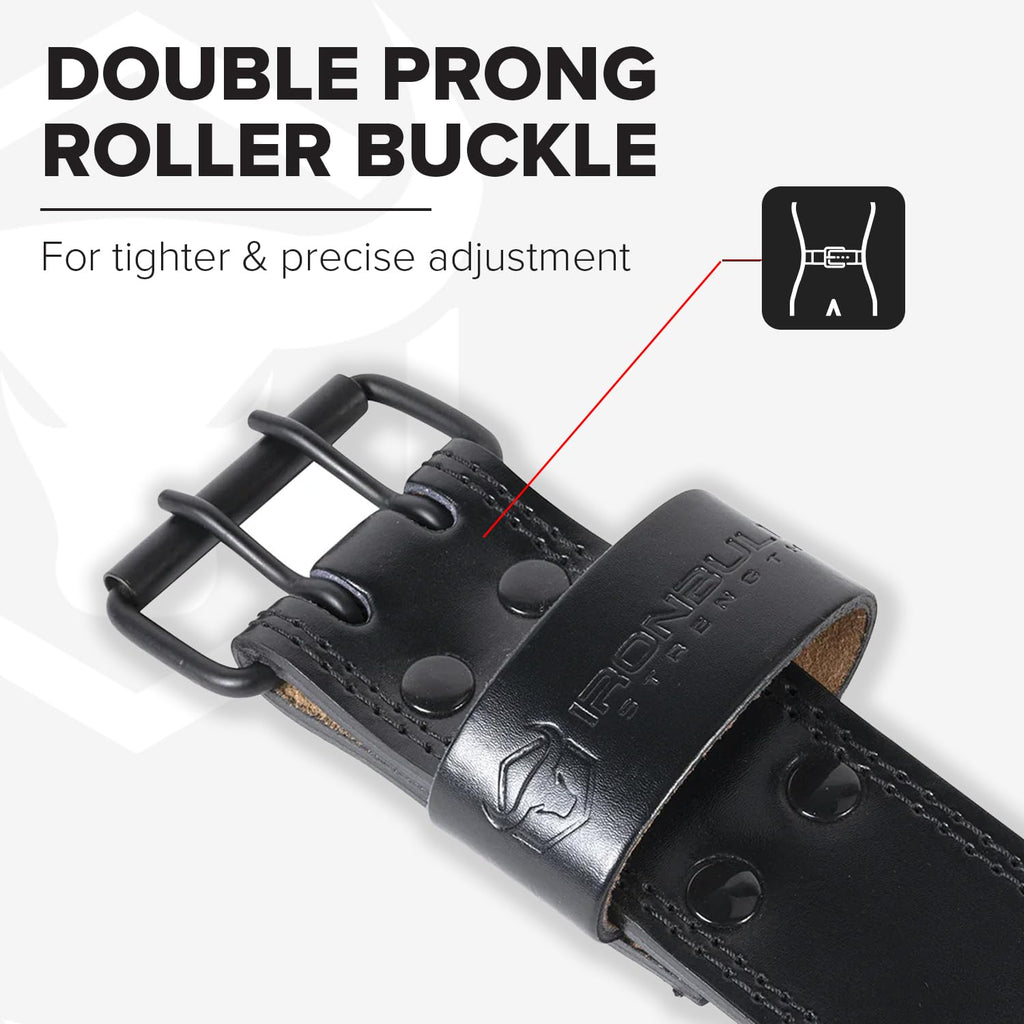 7mm Leather Weight Lifting Belt (IPF, USAPL, USPA, IPL USAW & IWF Approved) - 4" to 2” Tapered Premium Weightlifting Belt for Olympic Lifting, Powerlifting, Cross training, Gym, Workout & Weight Training - Weightlifting Belts for Men and Women