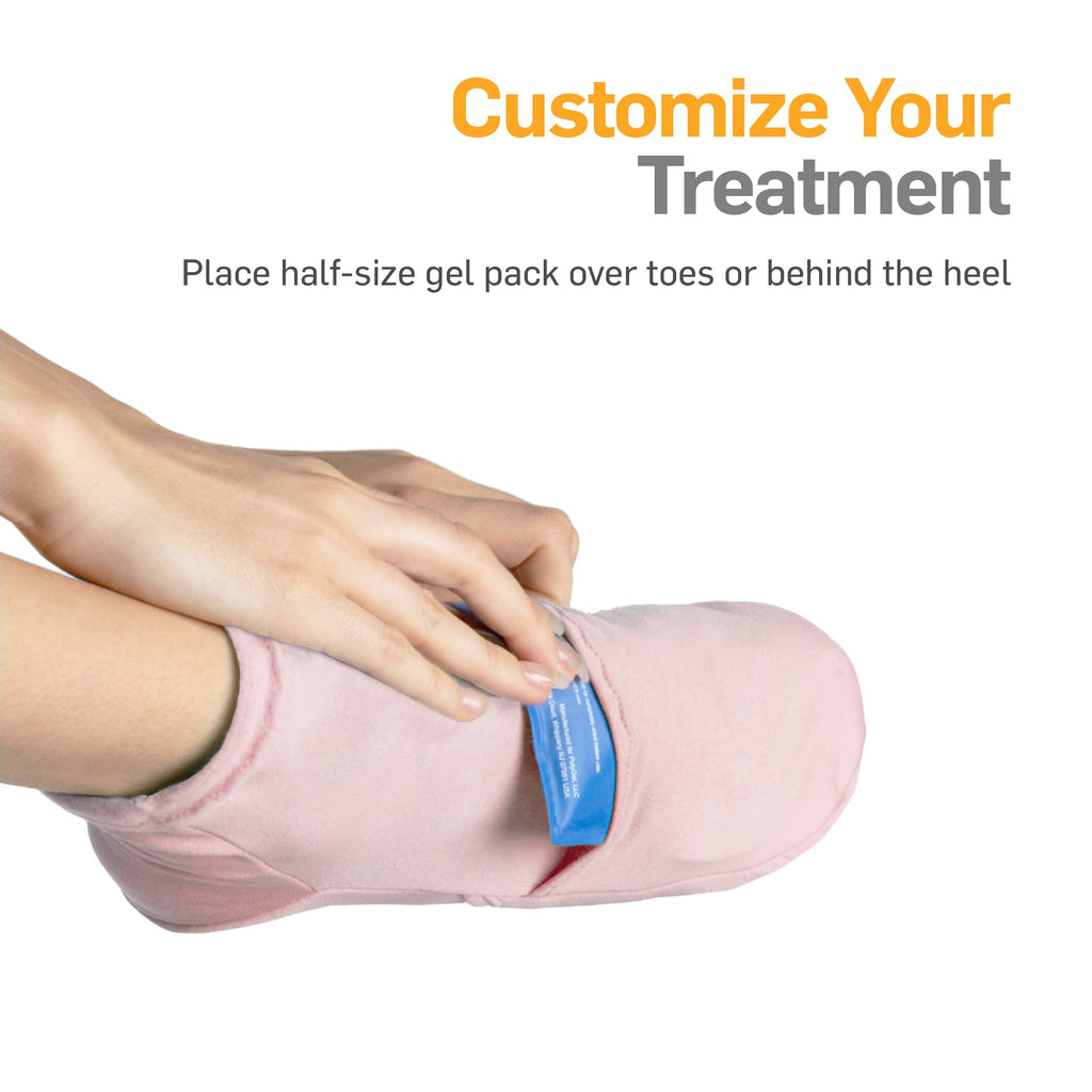 NatraCure Cold Therapy Socks - Reusable Foot Ice Pack - Cooling Socks for Hot Feet, Cold Feet Session for Chemo Socks, Neuropathy Pain Socks, CRPS Relief, Ice Pack for Feet - Size: Small/Medium