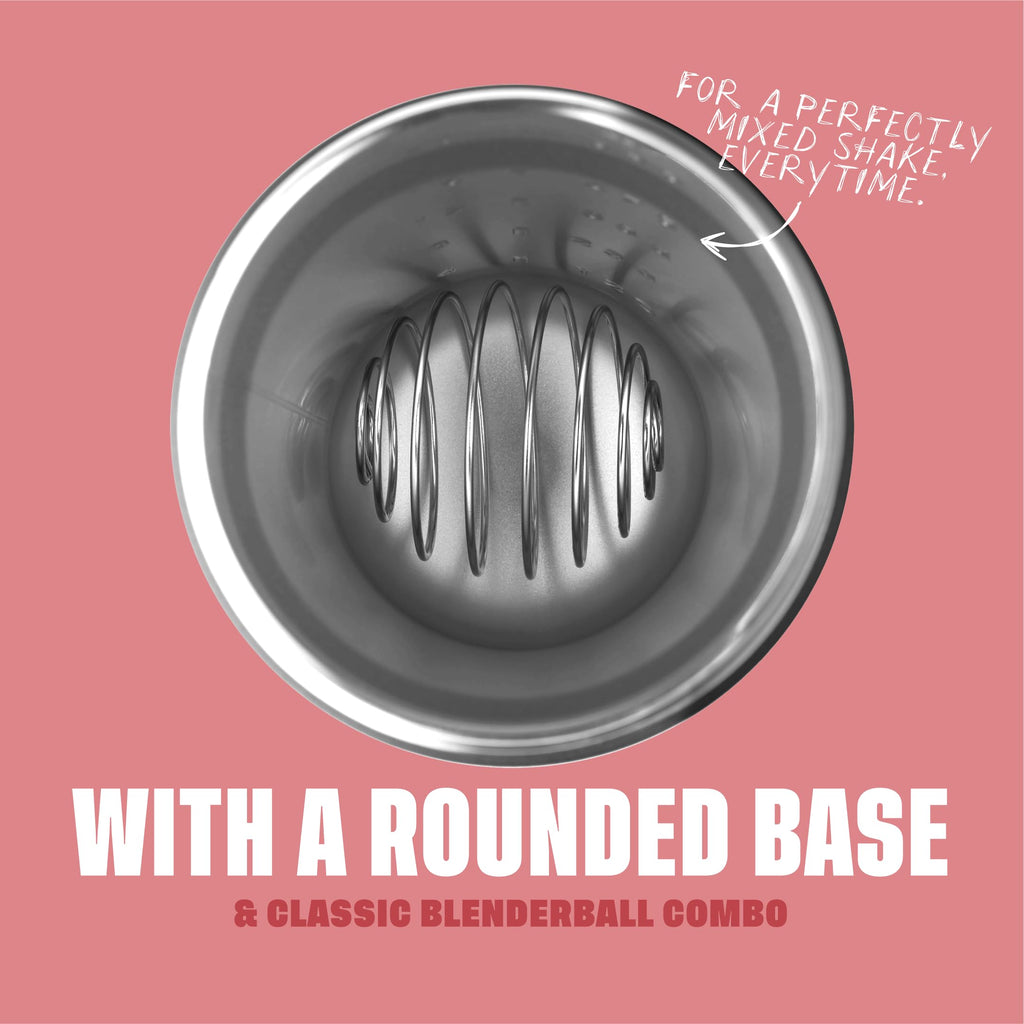 BlenderBottle Strada Shaker Cup Insulated Stainless Steel Water Bottle with Wire Whisk, 24-Ounce, Black