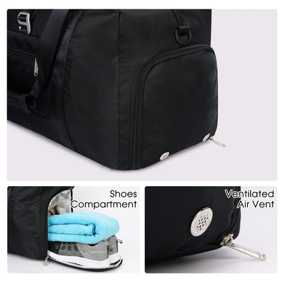 Ceneda 20" Gym Bag for Women with Wet Pocket & Shoe Compartment, Lightweight Duffel Waterproof Carry On Duffle for Travel, Yoga, Overnight (Green)