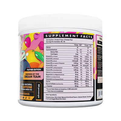 Advanced Energy - Energy Boosting Formula with Electrolytes for Hydration - L-Theanine to Combat Jitters - Sugar Free & Keto Friendly - No Maltodextrin (40 Servings) (Rocket Pop)