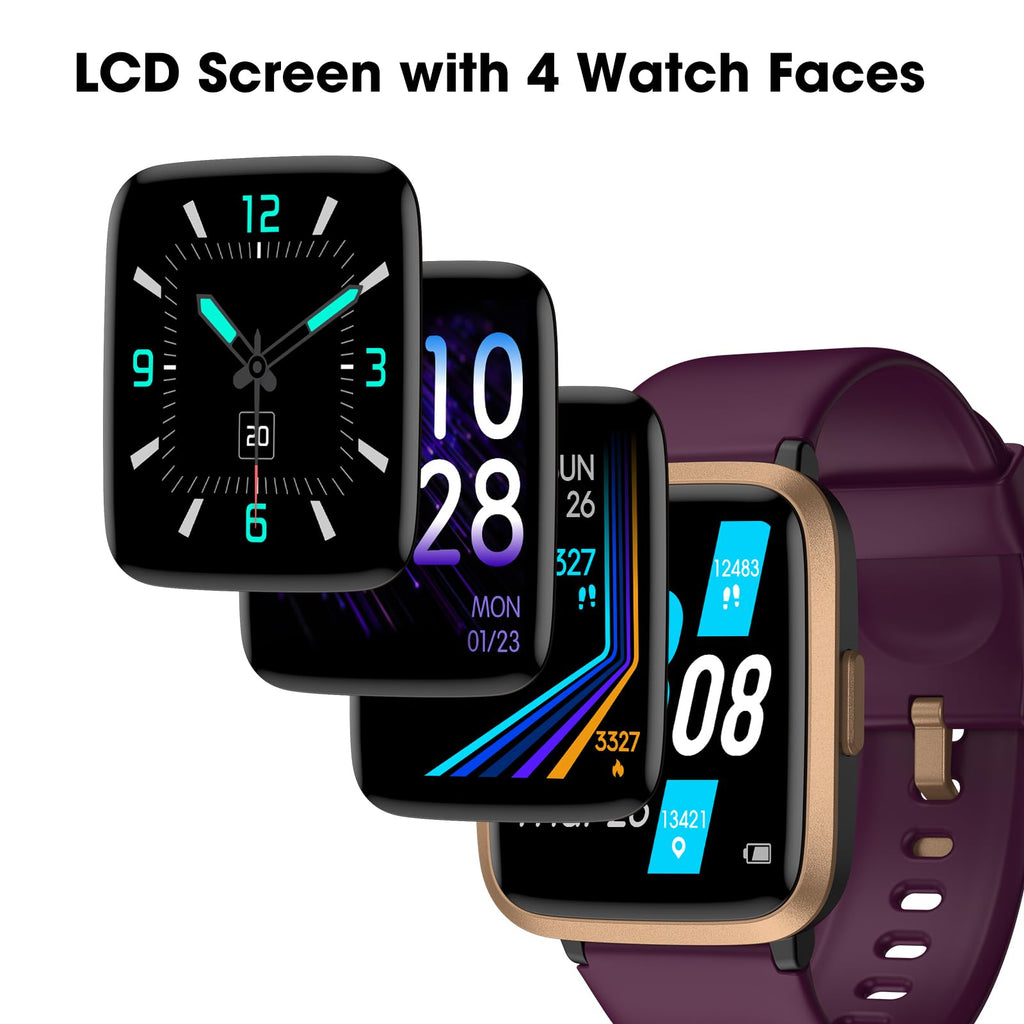 Smart Watch, Fitness Tracker with Heart Rate Monitor, Blood Oxygen, Sleep Tracker, 41mm Touchscreen Smartwatch for Android iOS Swimming Waterproof Pedometer Step Calories Tracker for Women Men