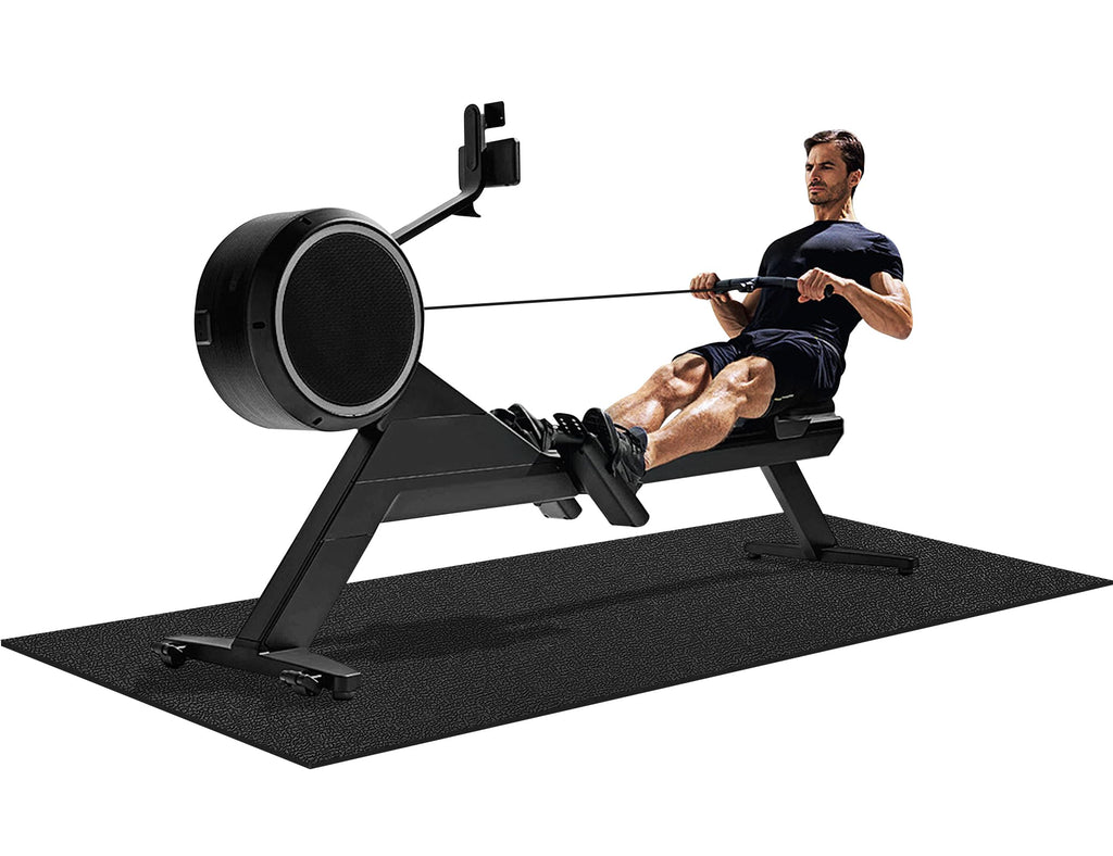 Treadmill Mat 96"x36", WERCHO Walking Pad Mat for Carpet Hardwood Floors 6mm Heavy-Duty Exercise Equipment Mat for Rowing Machine, Treadmil Pad, Spin Bike, Elliptical Trainer, Home, Gym