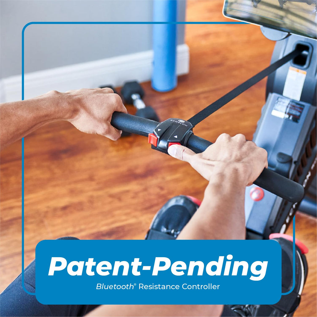 Echelon Row Series – Foldable Rowing Machine for Full-Body, Low-Impact Workouts with 22” Rotating HD Screen, Built-In Soundbar, Bluetooth Resistance & 30-Day Membership with Live Classes